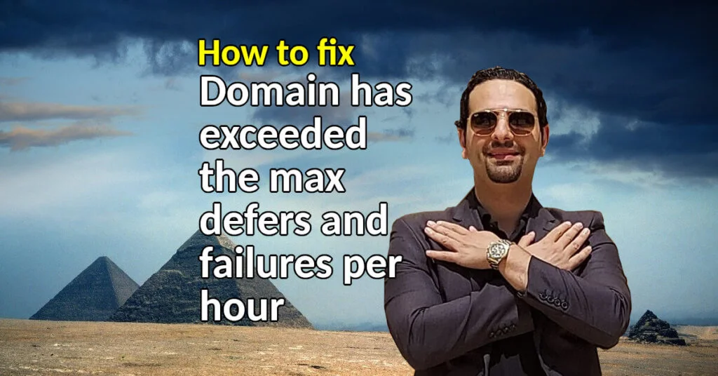 Domain has exceeded the max defers and failures per hour